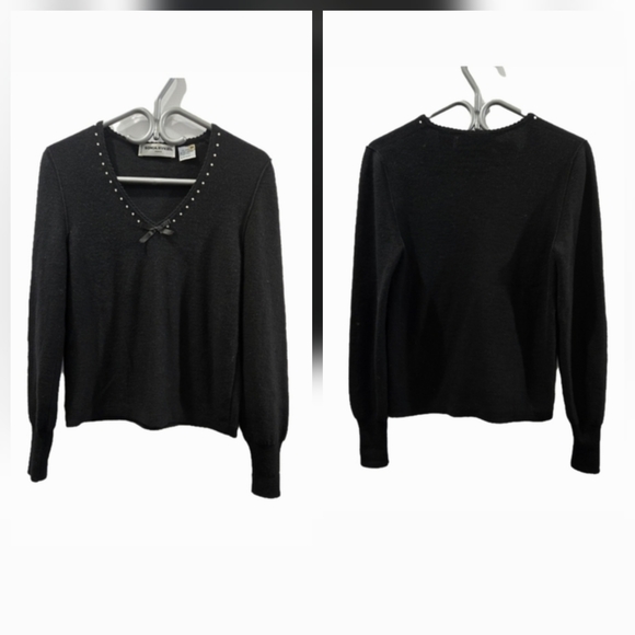 Vintage Sonia Rykiel Wool/Angora V-neck Jumper Size XS/S - Picture 8 of 9